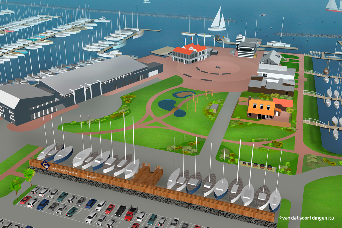Haventekening jachthaven Bruinisse